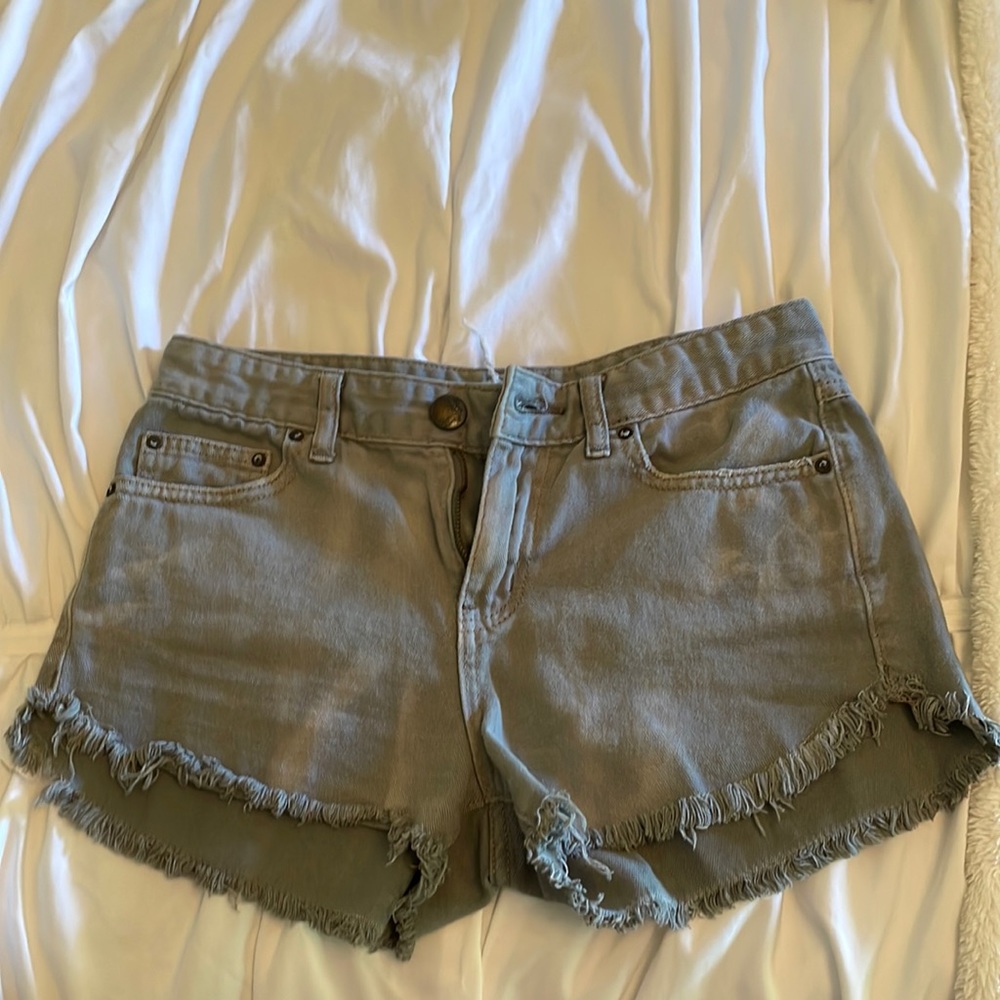 Grey free people shorts